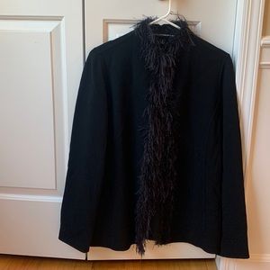 Ellen Tracey Black Jacket with fun frill